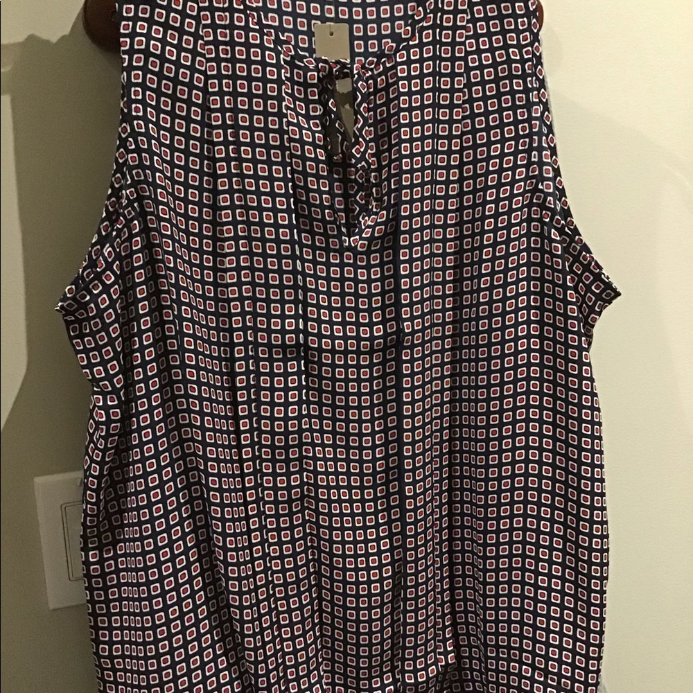 J crew sleeveless blouse